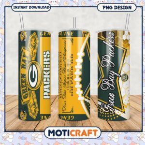 Green Bay Packers tumbler set for football fans