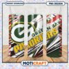 Green Bay Packers tumbler design, vibrant colors with team logo