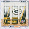 Green Bay Packers tumbler design for NFL fans, perfect for game day