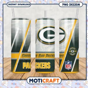 Green Bay Packers tumbler design for NFL fans