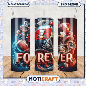 Football tumbler design for sports fans
