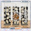 Football tumbler design for fans, bold Saints graphics included
