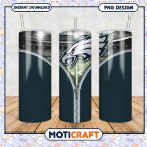 Eagles themed tumbler for fans
