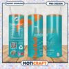 Dolphins Edition Tumbler with Nutritional Facts, Unique Energy Drink Design