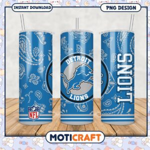 Detroit Lions Tumbler PNG
