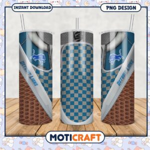 Detroit Lions Tumbler in Checker Pattern