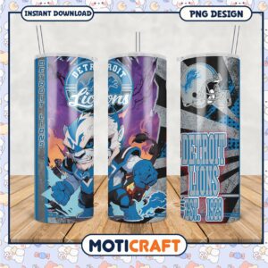 Detroit Lions Tumbler Design