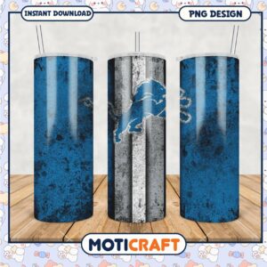 Detroit Lions tumbler design