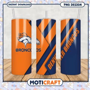 Denver Broncos Tumbler PNG Design for Fans and Gifts