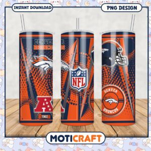 Denver Broncos Tumbler Design