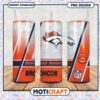 Denver Broncos tumbler design for NFL fans, perfect for game days