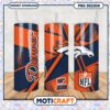 Denver Broncos tumbler design for NFL fans, perfect for hydration needs