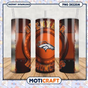 Denver Broncos tumbler design for fans