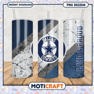 Dallas Cowboys Tumbler PNG Design, Show Your Team Spirit