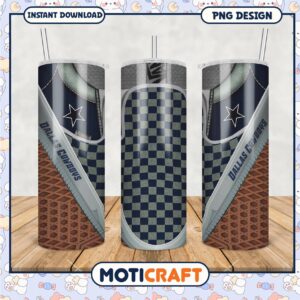 Dallas Cowboys tumbler for fans, stylish design with logo features