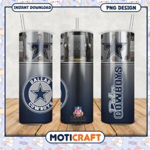 Dallas Cowboys Tumbler Design, Perfect for NFL Fans and Gifts