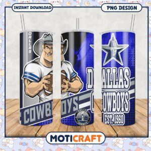 Dallas Cowboys Tumbler Design, Perfect for Fans and Gifts