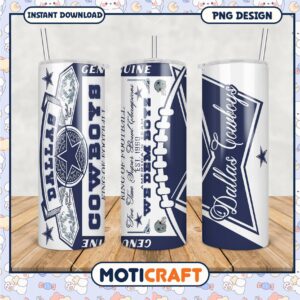 Dallas Cowboys tumbler design for fans, perfect for everyday use
