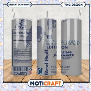 Dallas Cowboys Edition Tumbler, Perfect for Game Day Enjoyment