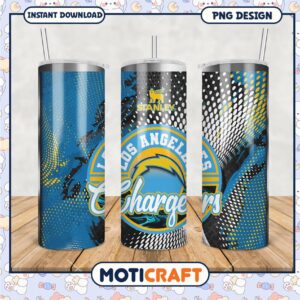 Custom Los Angeles Chargers Tumbler PNG, Stylish and Durable Design