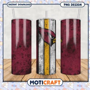 Custom Arizona Cardinals Tumbler PNG, Perfect for Fans and Gifts