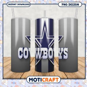 Cowboys themed tumbler set for fans, stylish and functional design
