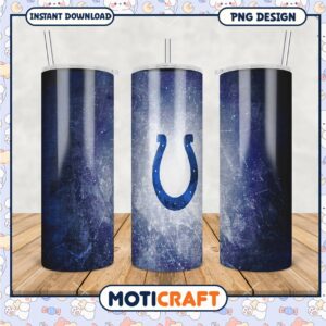 Colts themed tumbler design for sports fans, stylish and functional drinkware