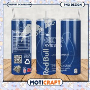 Colts Edition Red Bull Tumbler, Limited Edition Energy Drink Design
