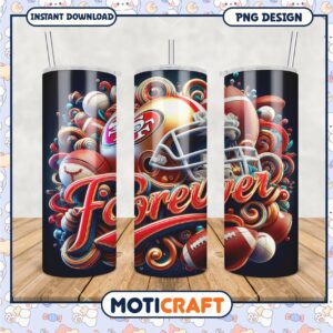 Colorful Sports Tumbler Design, Perfect for Game Day Enthusiasts