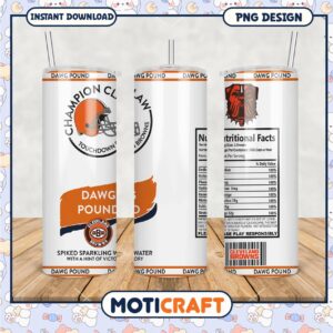 Cleveland Browns Tumblers, enjoy spiked sparkling water today