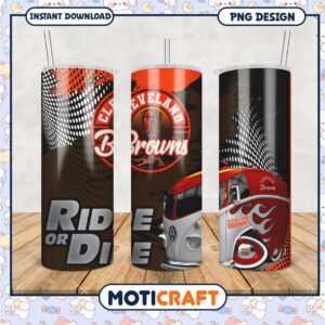 Cleveland Browns tumbler, perfect for fans on the go