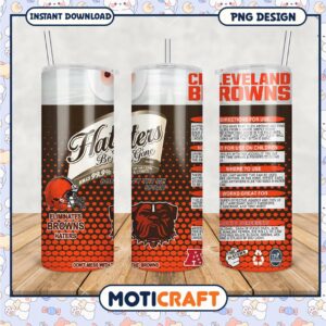 Cleveland Browns Tumbler with Haters Be Gone Design, Perfect Gift Idea