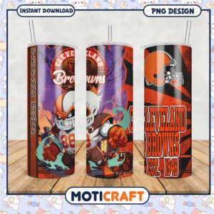 Cleveland Browns tumbler set, showing team pride and style