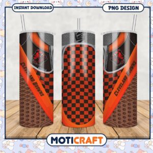 Cleveland Browns tumbler png design, stylish and eye catching look