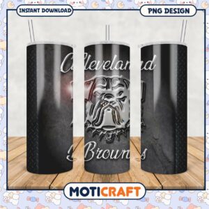 Cleveland Browns tumbler design for fans, stylish and unique drinkware