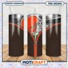 Cleveland Browns tumbler design features helmet, perfect for fans