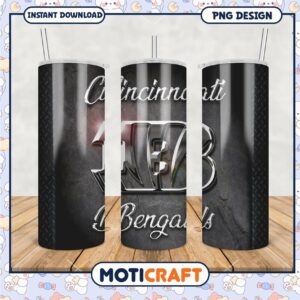Cincinnati Bengals Tumbler PNG Design, Perfect for Fans and Gifts