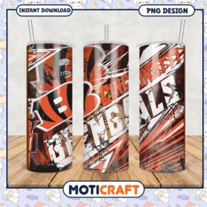 Cincinnati Bengals tumbler design for true fans, stylish and functional