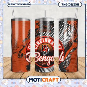 Cincinnati Bengals tumbler cup design ideal for fans, stylish and functional