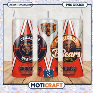 Chicago Bears tumblers set, perfect for fans and collectors