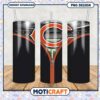 Chicago Bears Tumbler with Zipper Design, Perfect for Fans Everywhere