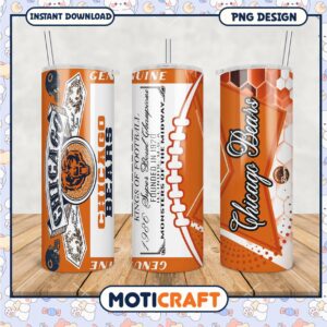 Chicago Bears Tumbler with Straw Chicago Bears Tumbler with Straw