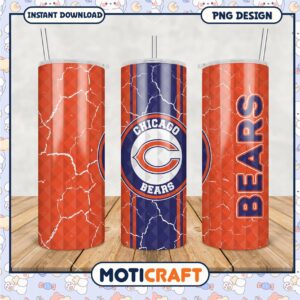 Chicago Bears Tumbler Set, Stylish and Unique Drinkware for Fans