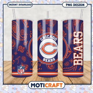 Chicago Bears Tumbler PNG Design Chicago Bears Tumbler PNG Design