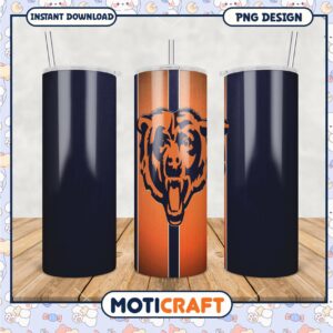 Chicago Bears tumbler PNG design Chicago Bears tumbler PNG design