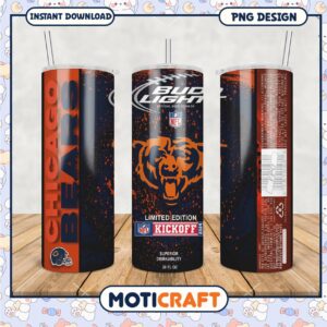 Chicago Bears Limited Edition Tumbler, Perfect for Game Day Fun