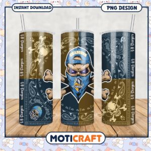 Chargers Tumblers with Skull Design, Stylish and Unique Drinkware