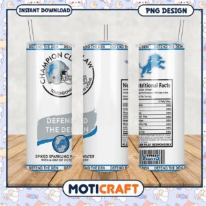 Champion Claw Tumbler for Detroit Lions Fans, Enjoy Game Day Drinks