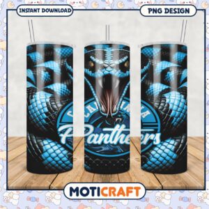 Carolina Panthers tumbler design