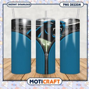 Carolina Panthers tumbler design perfect for fans, stylish and durable